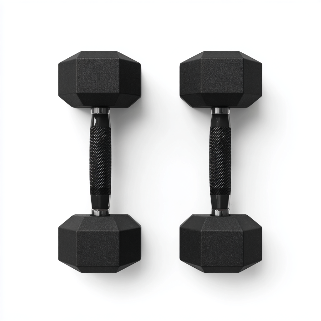 Stealth-Grip Matte Dumbbell - Noise-Reducing & Floor Safe