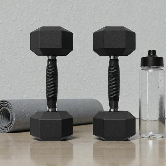 Stealth-Grip Matte Dumbbell - Noise-Reducing & Floor Safe